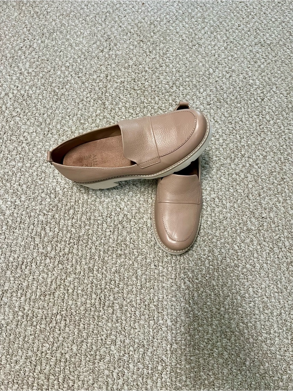 Naturalizer Women's Leather Slip-On Loafers in Mauve Taupe